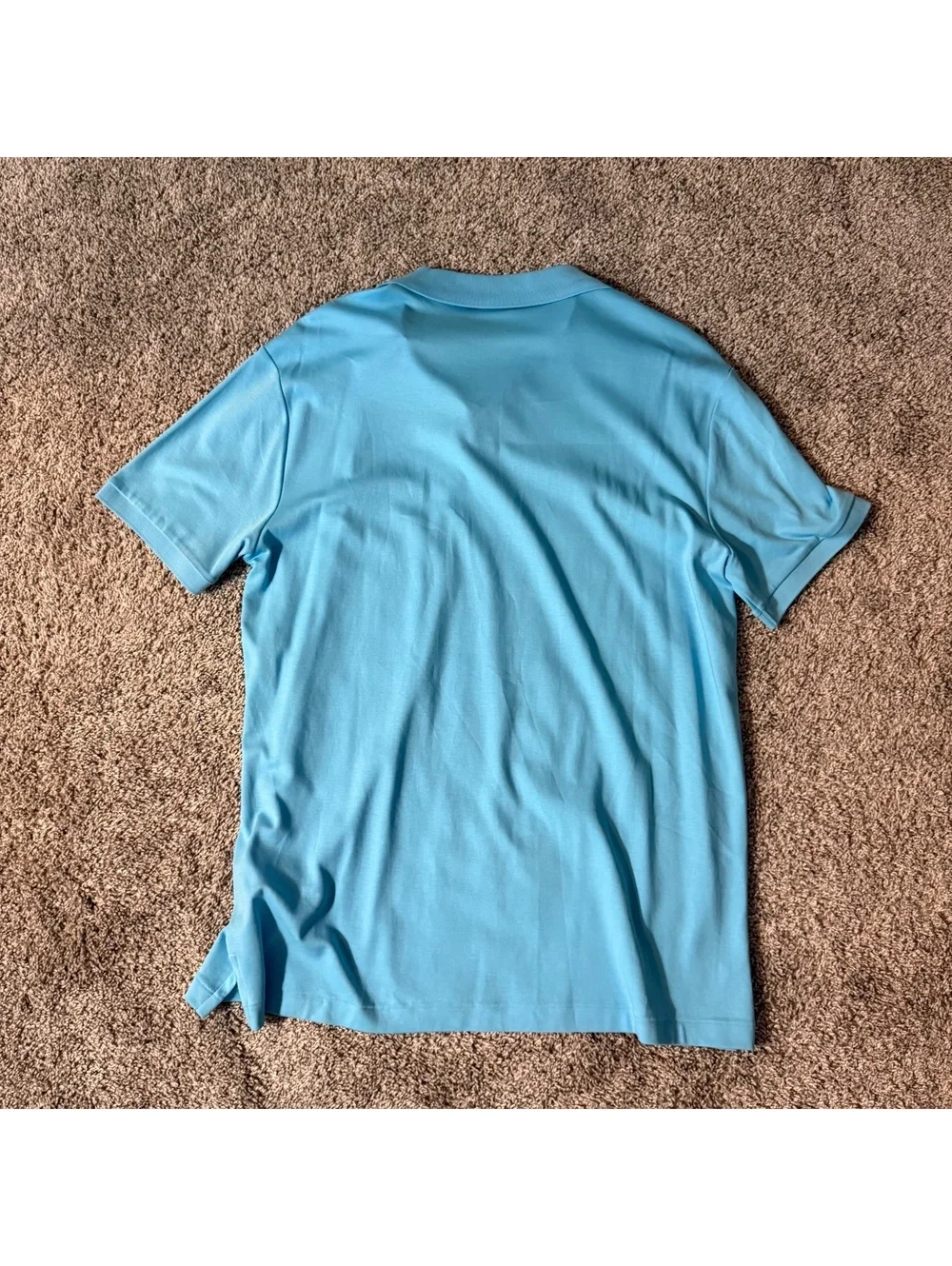 Polo Ralph Lauren Classic Fit Blue Cotton Polo Shirt Size Large